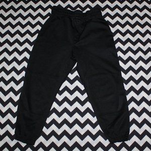 Rawlings Youth Baseball Pants (Black) with Elastic Waist - Size Medium
